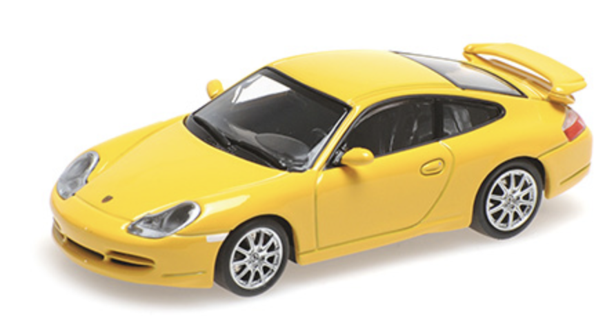 PORSCHE 911 GT3 2006 JAUNE MINICHAMPS 1/43°