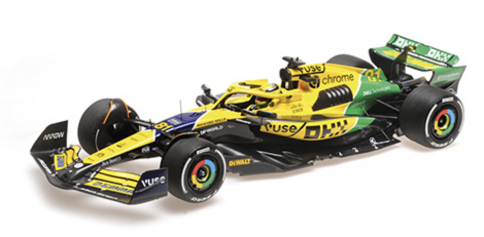 MCLAREN FORMULA 1 TEAM MCL38 OSCAR PIASTRI 2ND PLACE MONACO GP 2024 MINICHAMPS 1/18