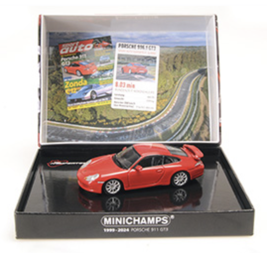 PORSCHE 911 GT3 1999 ROUGE SPORT AUTO MINICHAMPS 1/43