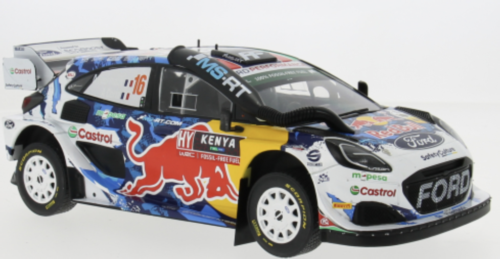 FORD PUMA RALLY 1 N°16 SAFARI RALLY KENYA 2024 IXO 1/18°