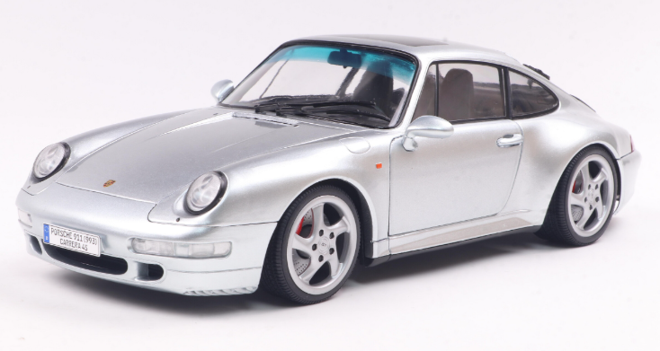 PORSCHE 911 993 CARRERA 4S 1996 GRIS POLAIRE SOLIDO 1/18°
