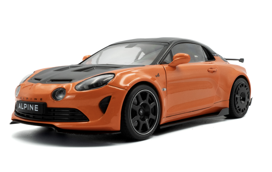ALPINE A110 RADICALE ORANGE COBALT 2024 SOLIDO 1/18