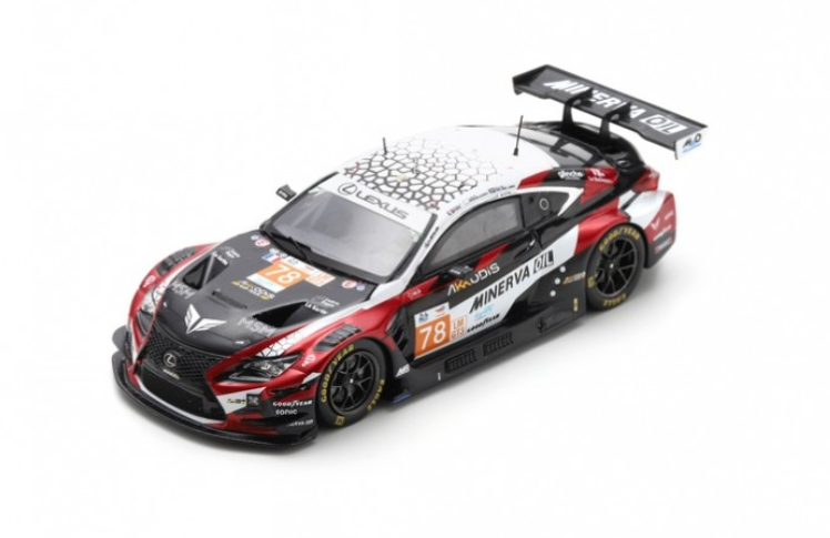 LEXUS RC F GT3 N°87 AKKODIS ASP TEAM 24H Le Mans 2024 T. Kimura - E. Masson - J. Hawksworth 1/43 SPARK
