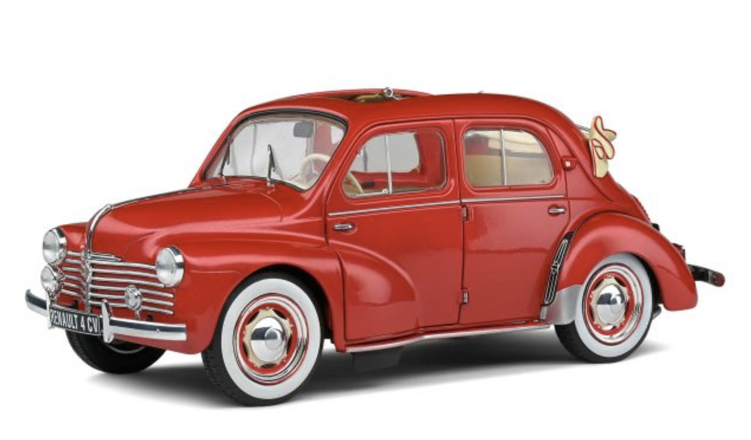 RENAULT 4CV DECOUVRABLE RED 1951 SOLIDO 1/18