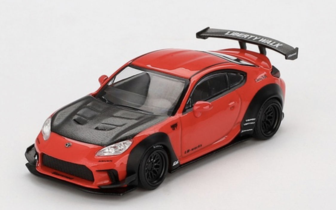 TOYOTA GR86 LB-Nation Red 2024 1/64 MINI GT