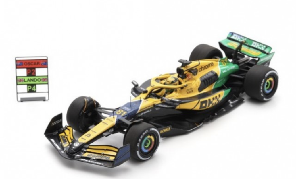 MCLAREN MCL38 N°81 Mclaren Formula 1 Team 2ème GP Monaco 2024 SPARK 1/43