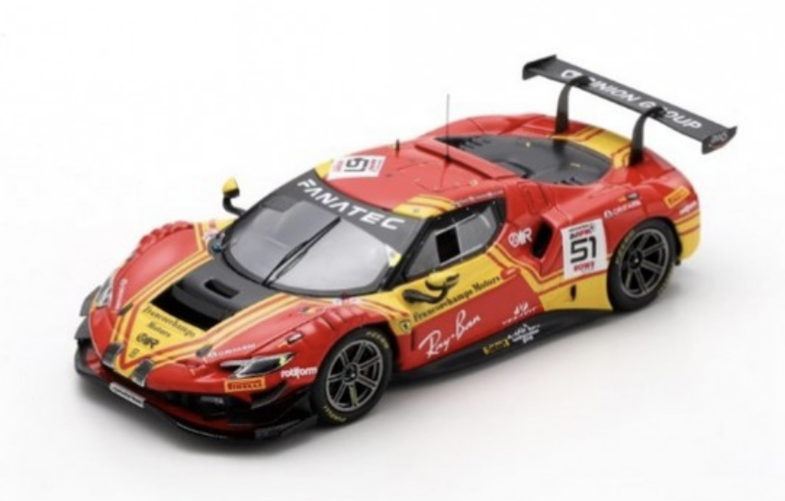 FERRARI 296 GT3 N°51 AF Corse - 2ème 24H Spa 2024  Guidi LOOKSMART  1/43