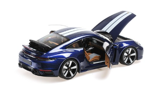 PORSCHE 911 SPORT CLASSIC 2022 BLUE MINICHAMPS 1/18°