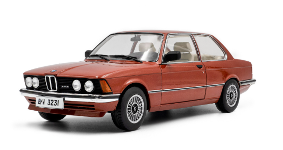 BMW 323I E21 CHESTNUT RED 1980 SOLIDO 1/18°