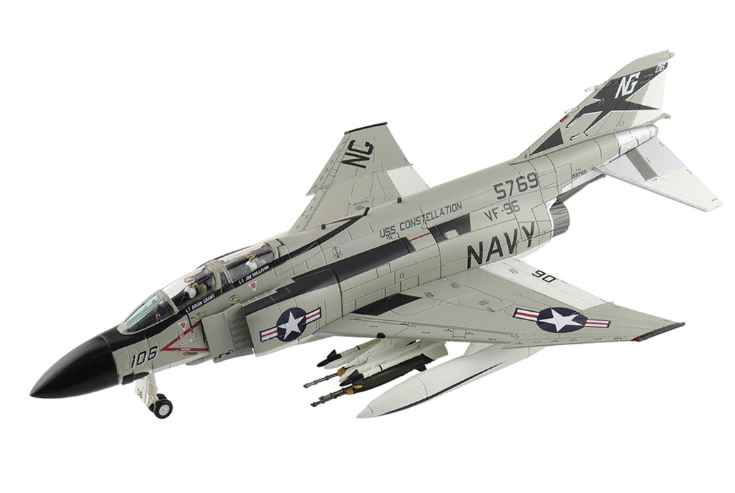 F-4J Phantom II 1/72 Die Cast Model - Showtime 106, VF-96, USS Constellation, May 1972 Hobbymaster 1/72