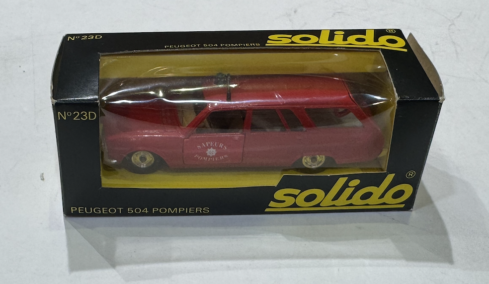 PEUGEOT 504 POMPIERS SOLIDO 1/43