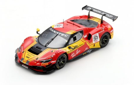 FERRARI 296 GT3 AF CORSE N°51 2nd SPA 2024 LOOK SMART 1/18°