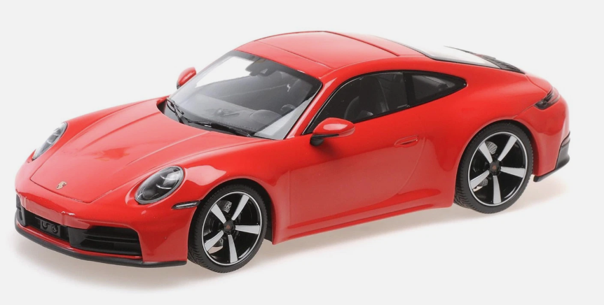 PORSCHE 911 CARRERA 992-2 2024 ROUGE MINICHAMPS 1/18°