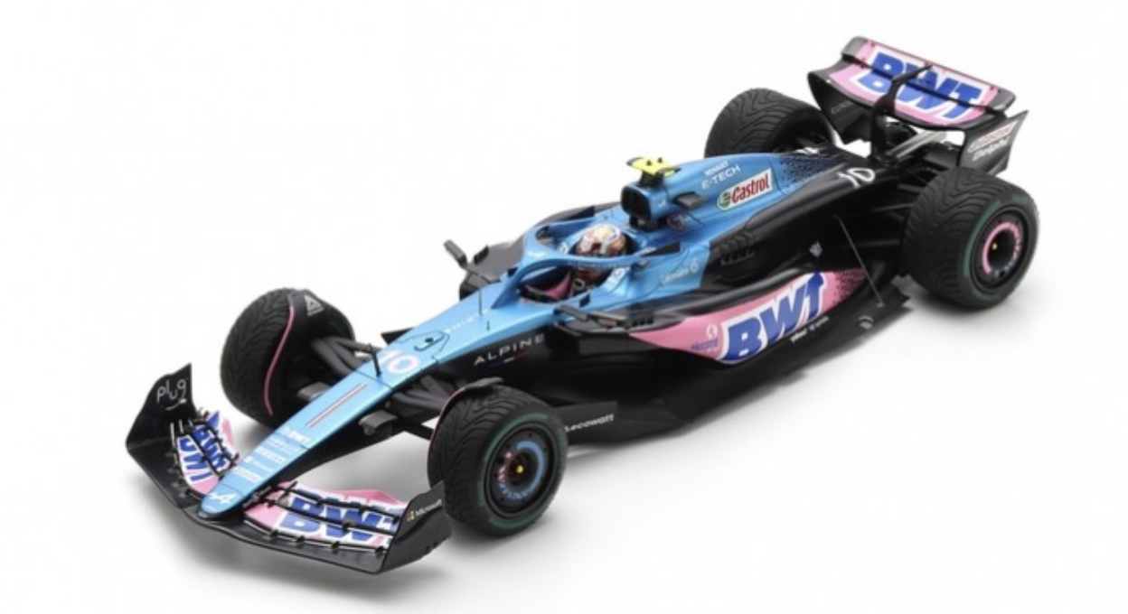 ALPINE A523 N°10 BWT Alpine F1 Team 3ème GP Pays-Bas 2023 Pierre Gasly avec pit board SPARK 1/18