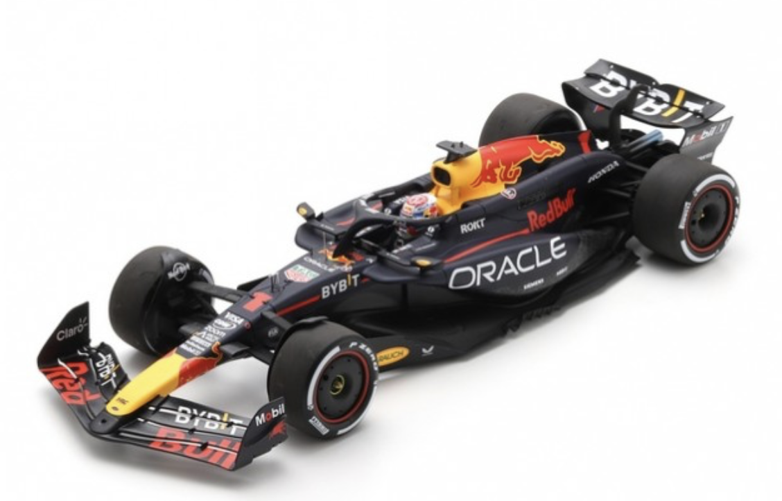 RED BULL Racing RB20 N°1 Vainqueur GP Bahrain 2024 Max Verstappen SPARK 1/18