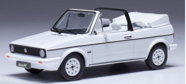 VW GOLF 1 CABRIOLET BLANCHE 1983 IXO 1/43°