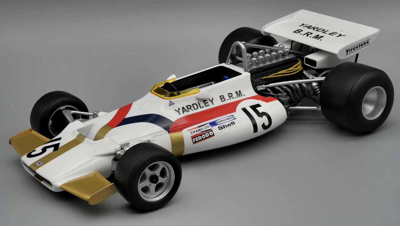 BRM P160 1971 Monaco GP car #15 Driver Pedro Rodriguez Tecnomodel 1/18