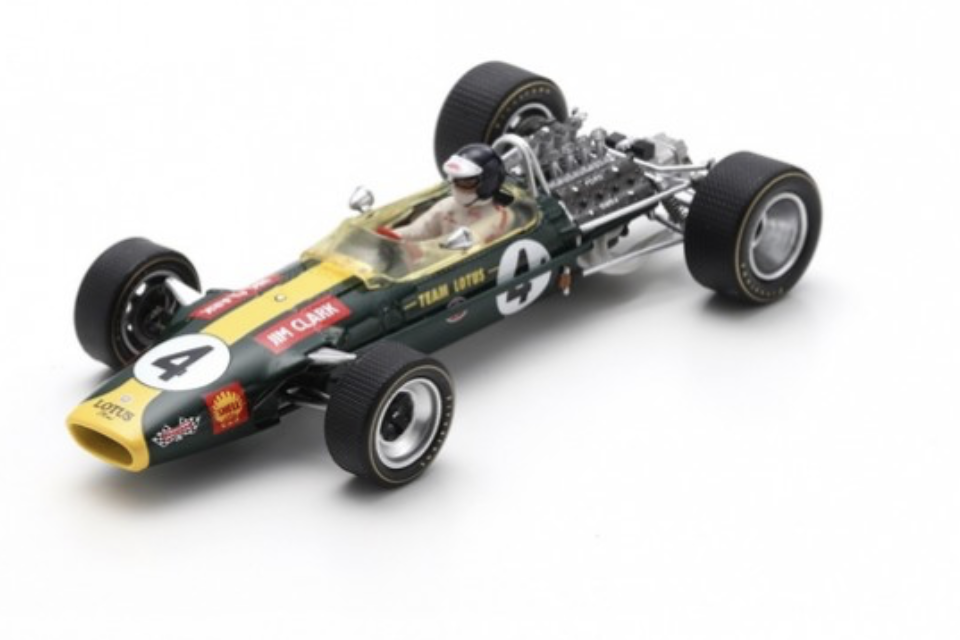 LOTUS 49 N°4 Vainqueur GP Afrique du Sud 1968 Jim Clark SPARK 1/43
