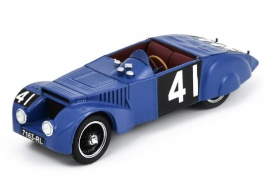 CHENARD & WALKER Tank N°41 24H Le Mans 1937 -Y. Giraud-Cabantous - C. Rigoulot SPARK 1/43