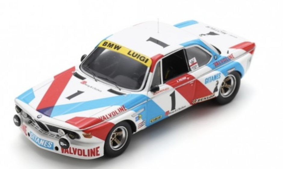 BMW 3.0 CSi N°1 24H Spa 1975 -A. Peltier - M. Demol SPARK 1/43