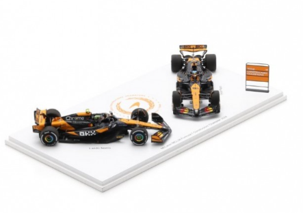 SET MCLAREN MCL38 N°4/N°81 CHAMPION DU MONDE CONSTRUCTEUR 2024 SPARK 1/43