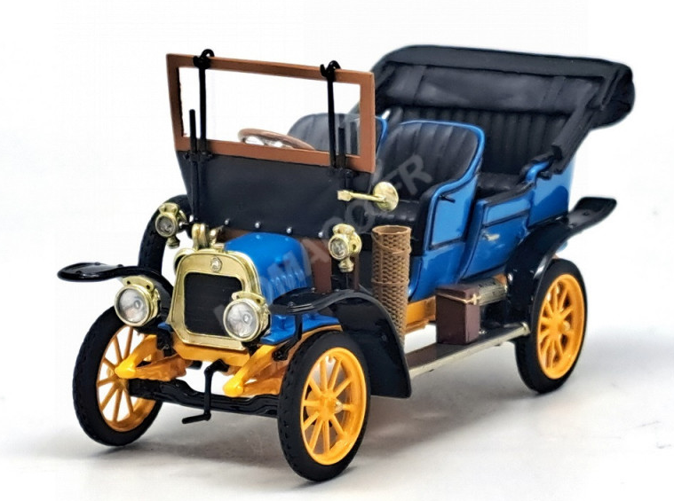 PEUGEOT LION VC2 DOUBLE PHAETON BLEU 1909 FRANSTYLE 1/43