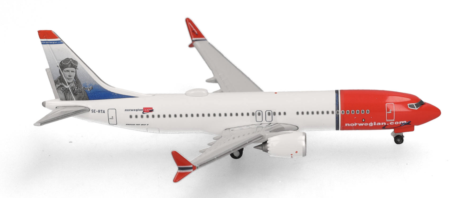 Norwegian Air Shuttle Boeing 737 Max 8 HERPA 1/500