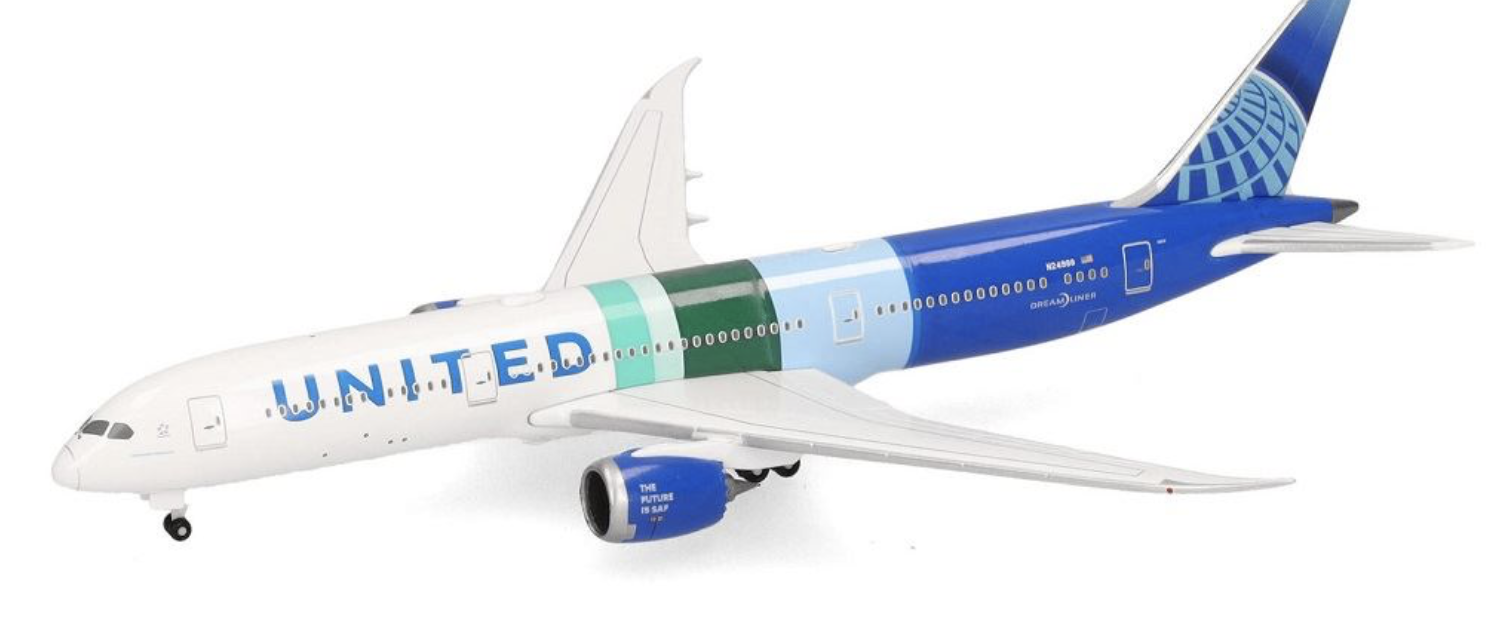United Airlines Boeing 787-9 Dreamliner N24988 HERPA 1/500