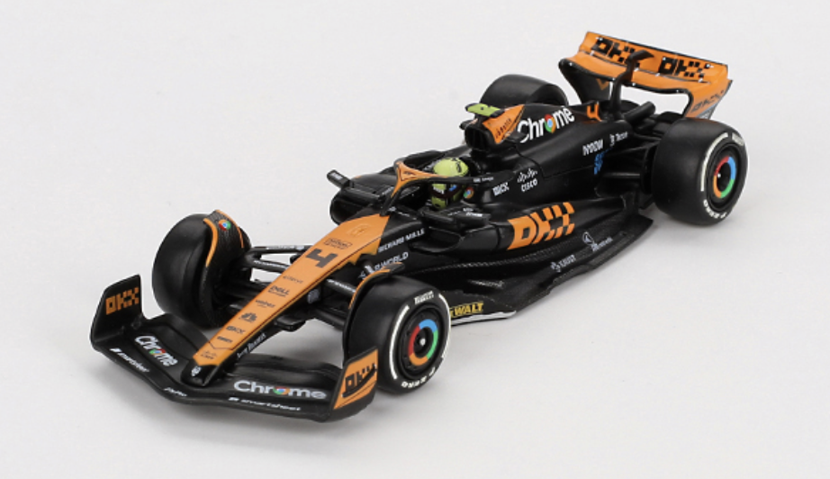 McLaren MCL60 #4 Lando Norris 2023 F1 2023 Japanese GP 2nd Place MINI GT 1/64