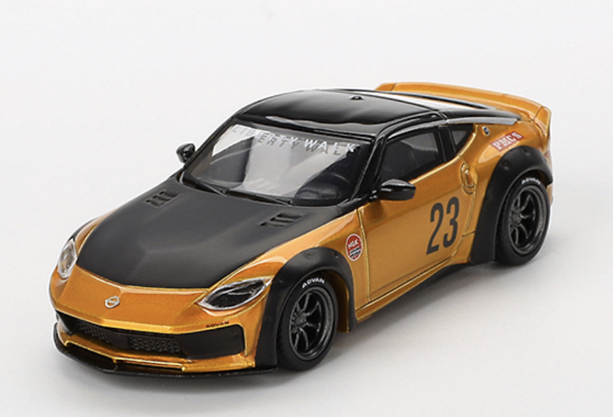 Nissan Z LB★NATION WORKS LB Gold MINI GT 1/64