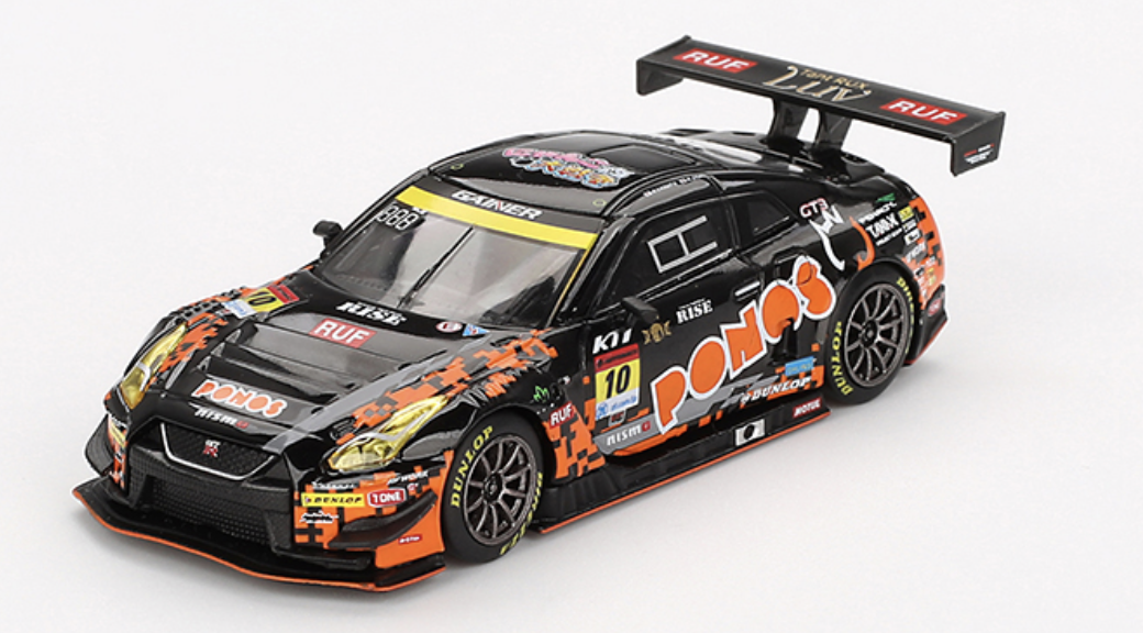 Nissan GT-R NISMO GT3 #10 "PONOS GAINER GT-R" 2023 SUPER GT SERIES MINI GT 1/64