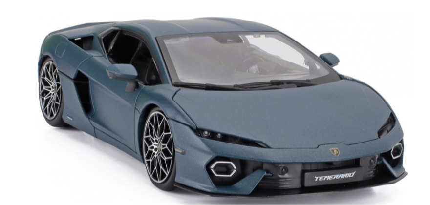 Lamborghini Temerario 2024 Blue Burago 1/18