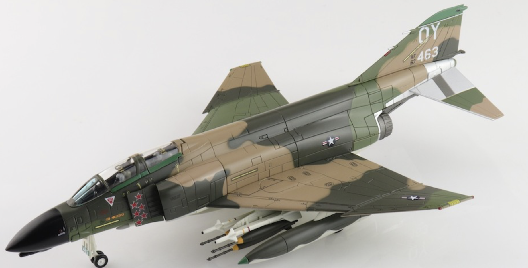 McDonnell Douglas F4D Phantom II USAF "MIG Killer" 66-7463/OY, 665th TFS, 432nd TRW, Thailand, Oct 1972 HM 1/72