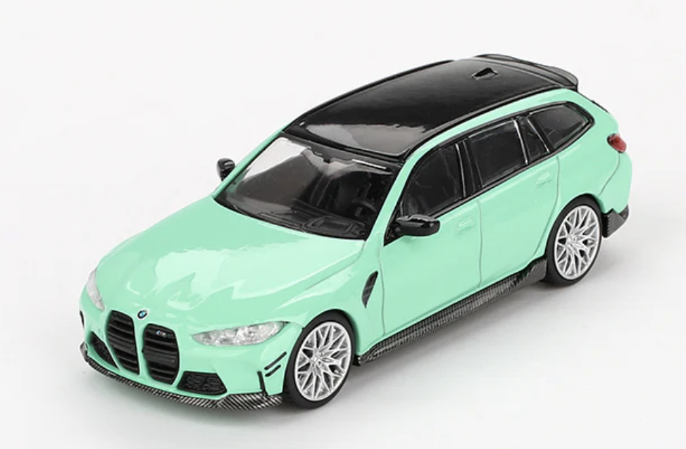 BMW M3 Touring (G81) M Perfomance Mint Green 2022 MINI GT 1/64