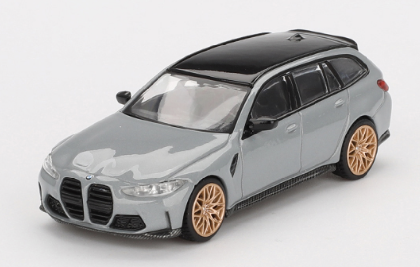 BMW M3 Competition Touring Brooklyn Gris MINI GT 1/64