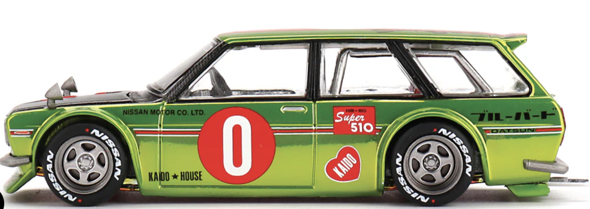 Datsun KAIDO 510 Wagon OG Flo YELLOW KAIDO HOUSE 1/64