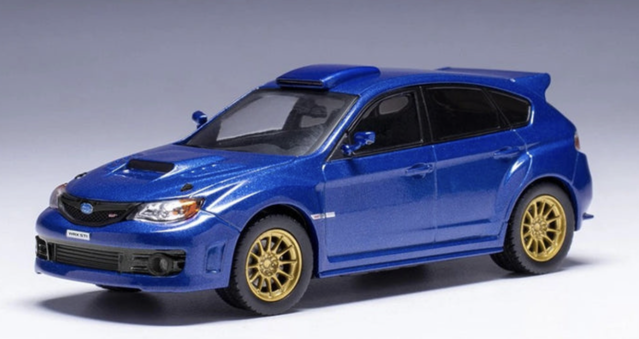 Subaru Impreza WRX STI 2009 bleu IXO 1:43
