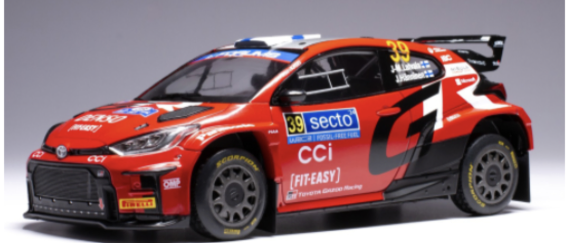 Toyota GR Yaris Rally2 No 39 Latvala finland 2024 IXO 1:18