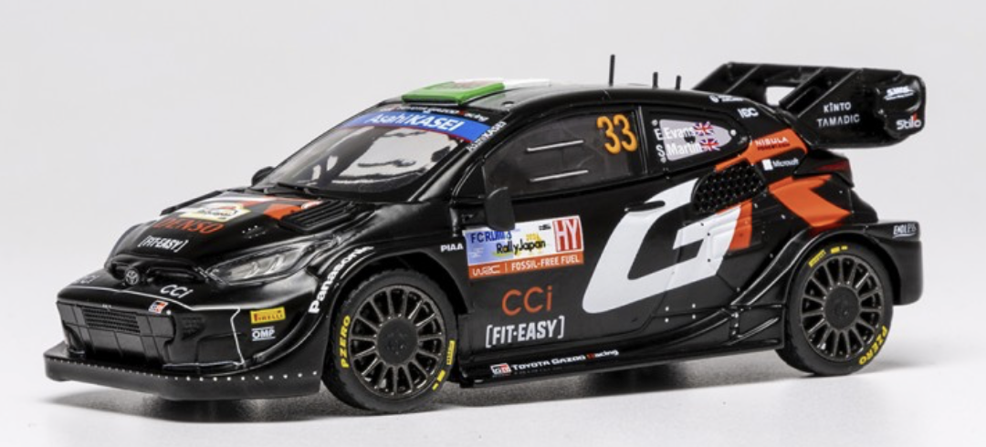 Toyota Yaris Hybrid Rally1 33 Rallye du Japon 2024 IXO 1/43