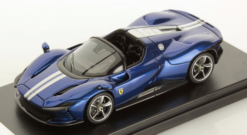 Ferrari Daytona SP3 Open Roof Nuovo Blu Elettrico Looksmart 1/43