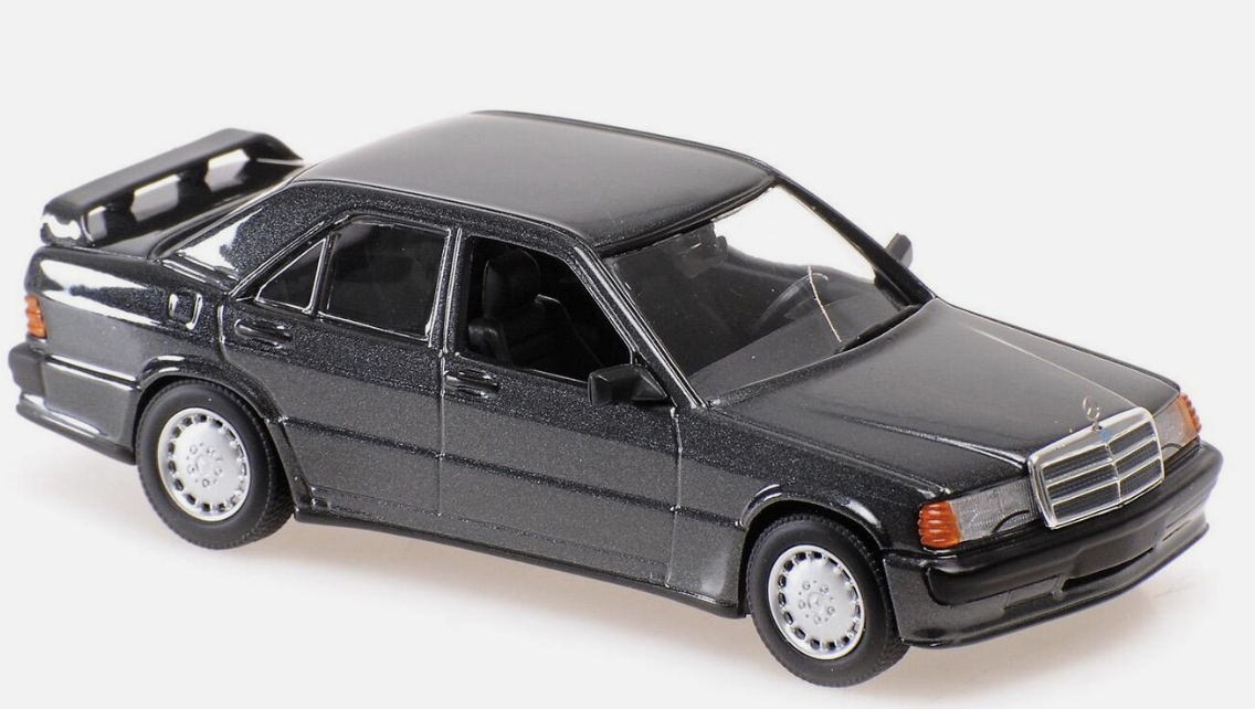 Mercedes-benz 190 E noir 2 3 -16 1984 Maxichamps 1/43