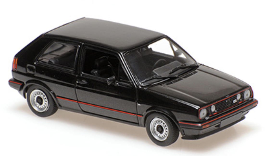 VOLKSWAGEN GOLF GTI – 1985 – BLACK METALLIC Maxichamps 1/43