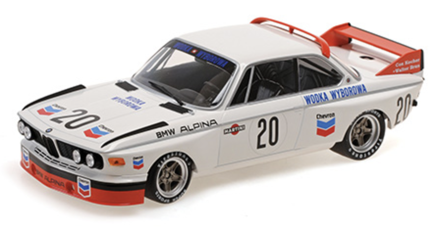 BMW 3.0 CSL – BMW ALPINA – BRUN/KOCHER – 24H SPA 1973 MINICHAMPS 1/18