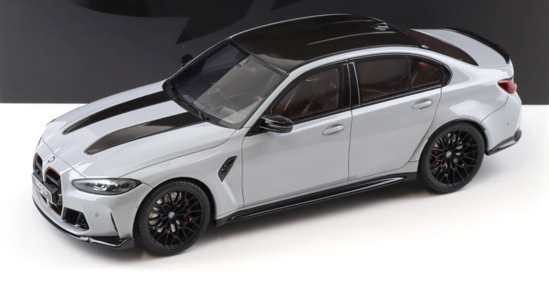 BMW M3 CS G80 Limousine Brooklyn grey metallic 2024 GT SPRIT 1/18