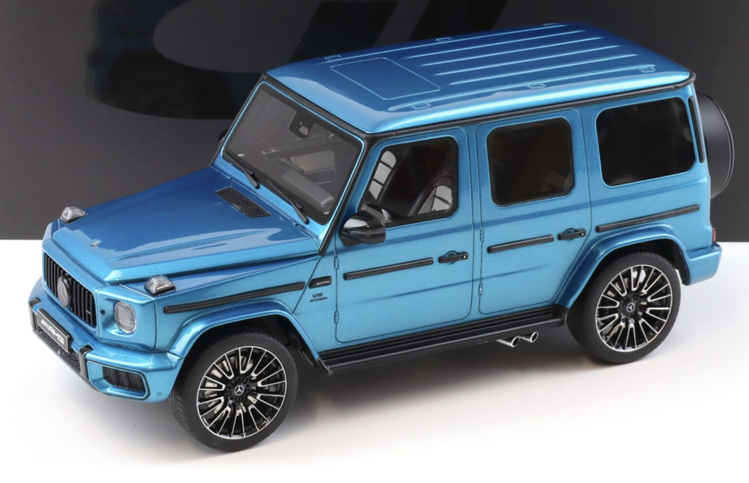 Mercedes G63 AMG G-Class Hyper blue metallic 2024 GT SPRIT 1/18