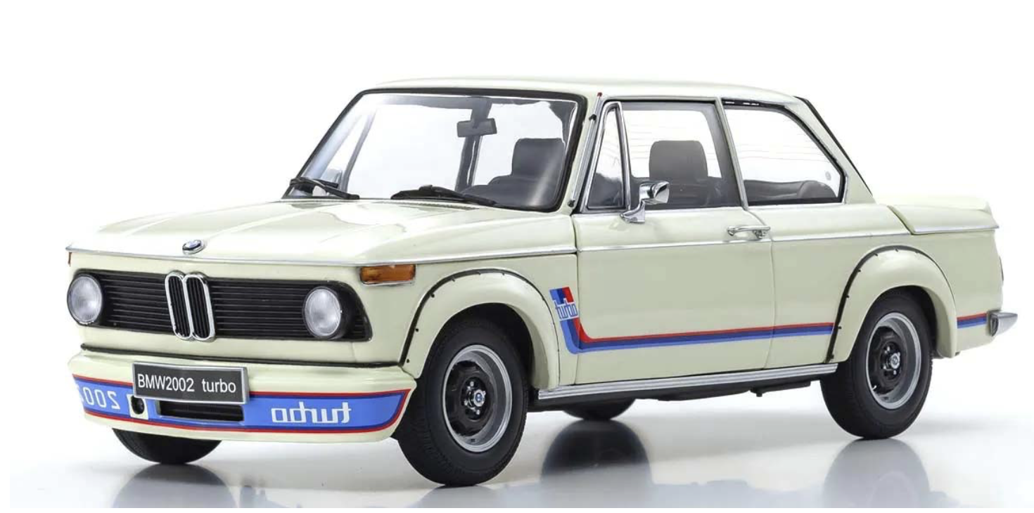 BMW 2002 TURBO 1974 BLANC KYOSHO 1/18