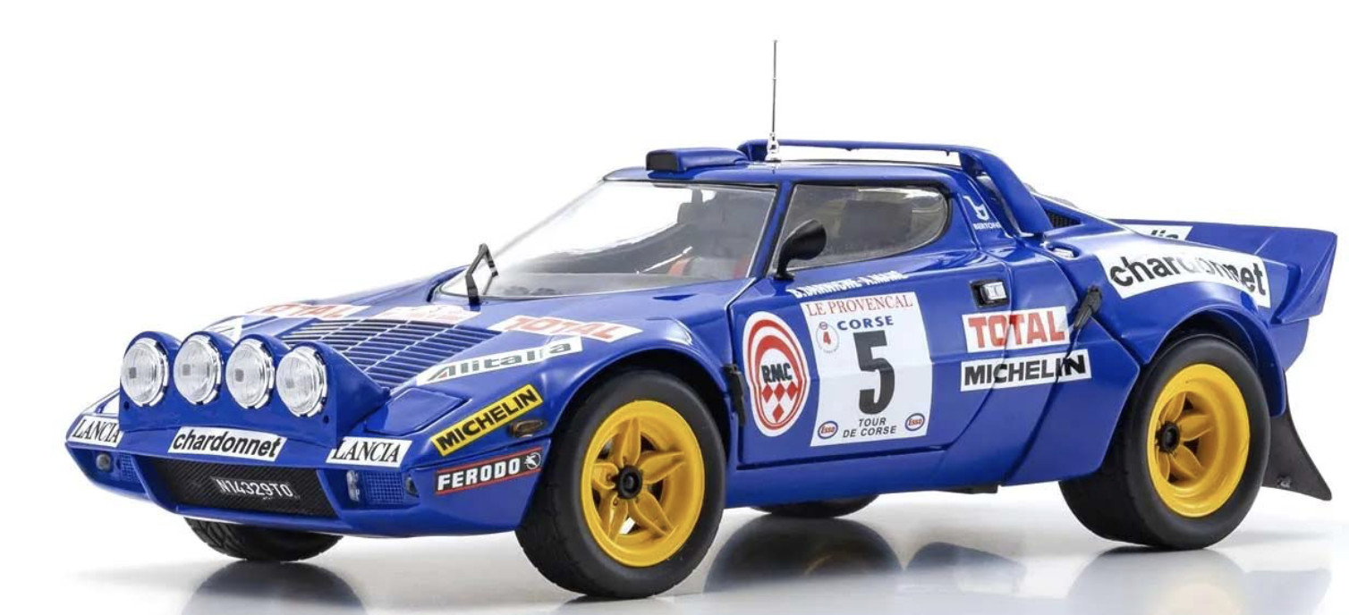 LANCIA STRATOS HF B.DARNICHE TOUR DE CORSE 1976 NR.5 KYOSHO 1/18