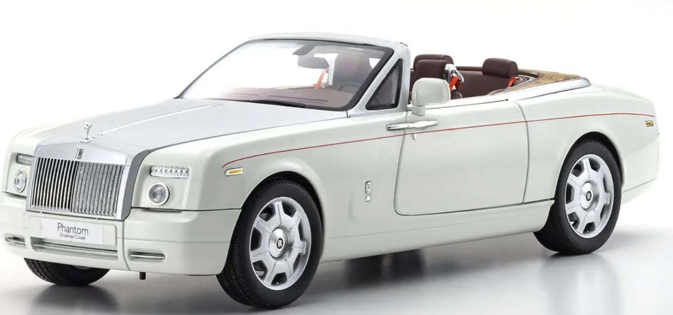 ROLLS-ROYCE PHANTOM DROPHEAD COUPÉ 2007 ENGLISH BLANC KYOSHO 1/18