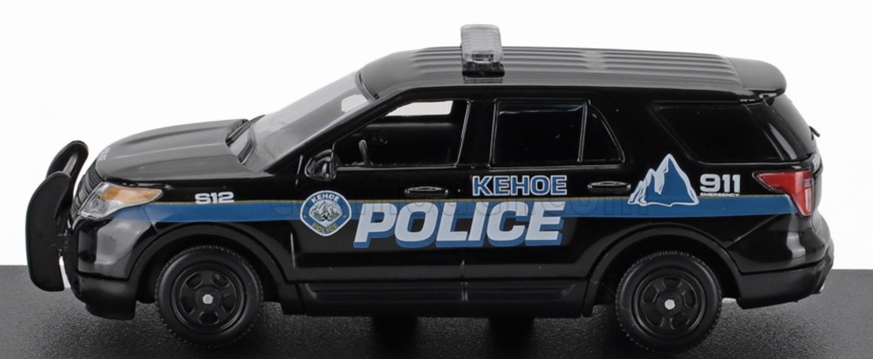 FORD USA - UTILITY POLICE INTERCEPTOR ATLANTA 2013 - BABY DRIVER MOVIE - NOIR GREENLIGHT 1/43