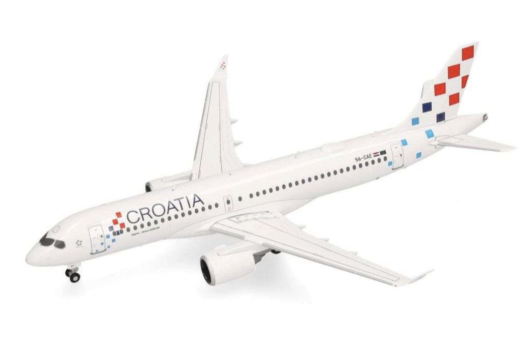 Croatia Airlines Airbus A220-300 9A-CAE HERPA 1:200